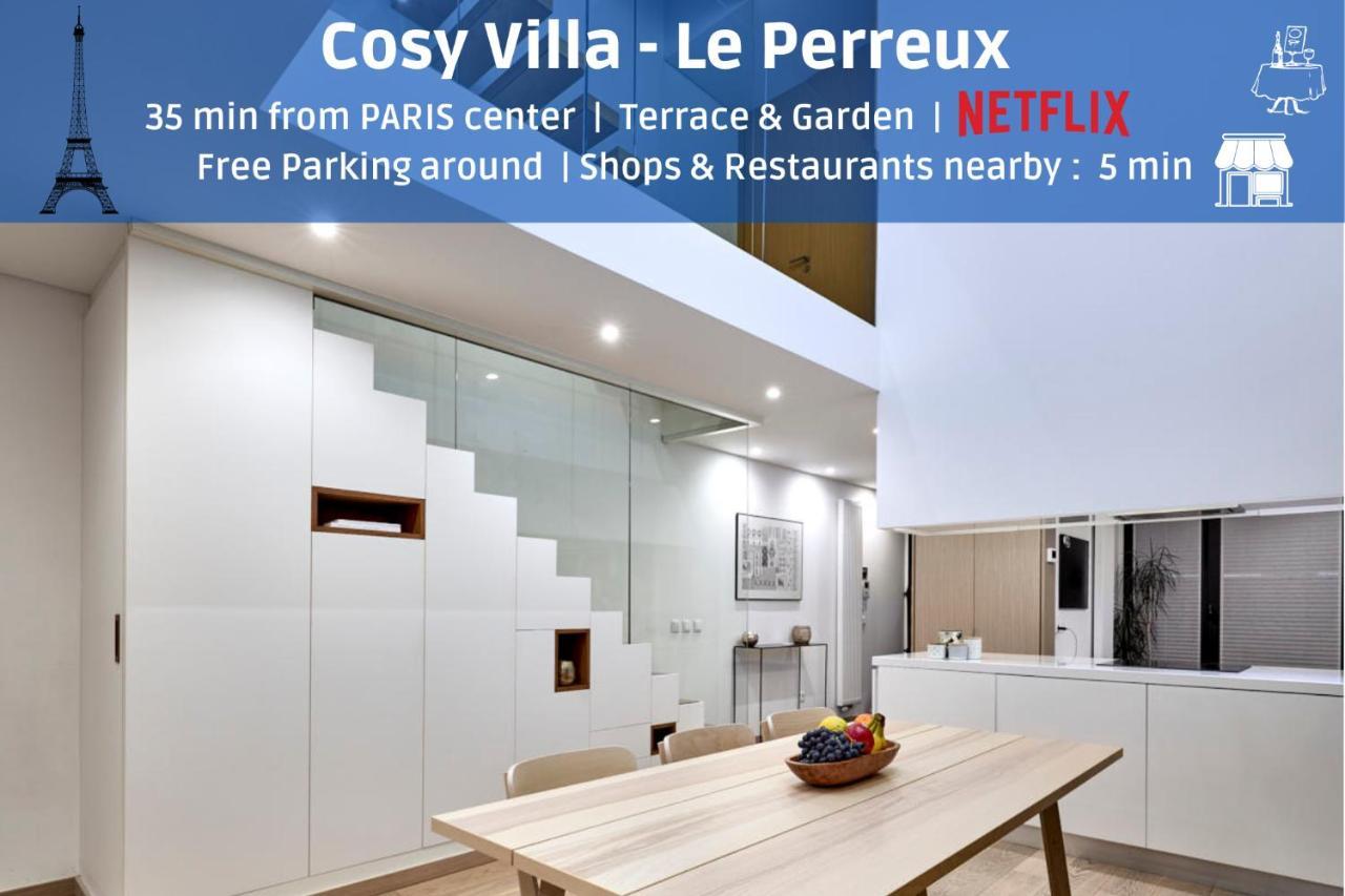 Cosy Villa Le Perreux - Terrace & Garden, Netflix, Free Parking - Visit Paris & Disneyland ! Extérieur photo